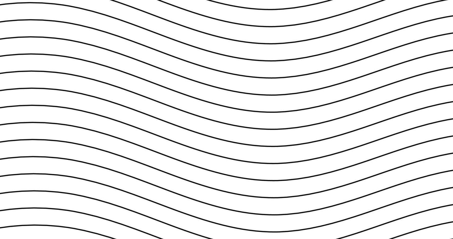 Fluid Parallel Wavy lines stripes, waving, billowy and undulating Streaks Curvy Oscillation, pulse warp effect vector