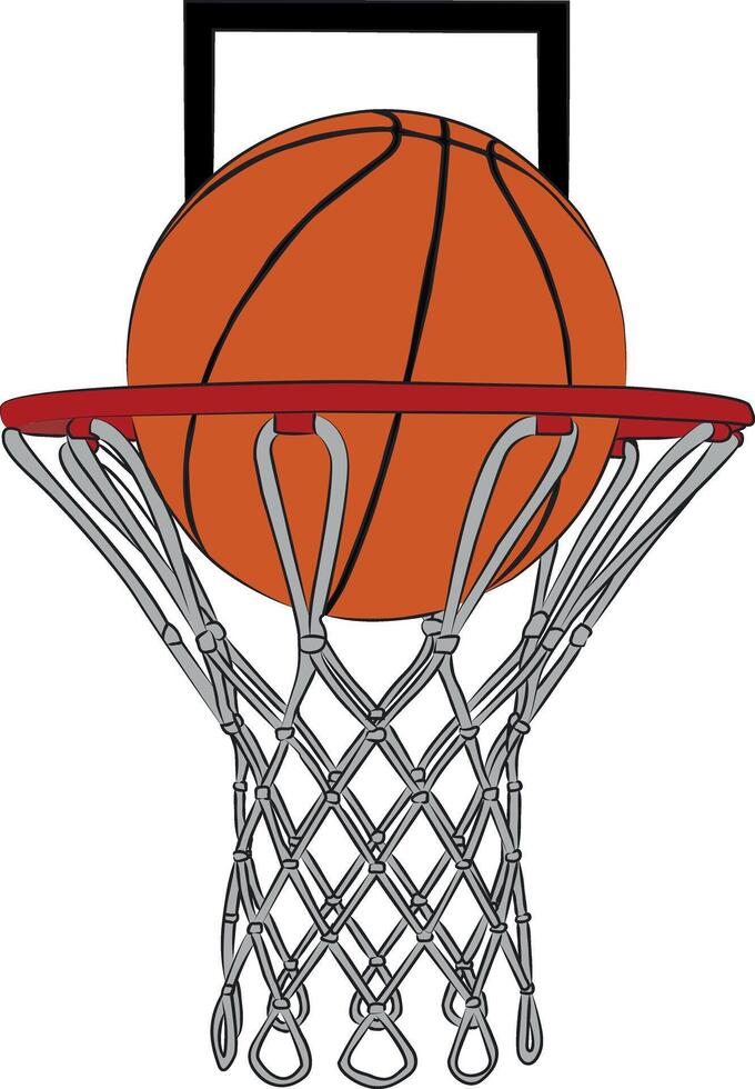 basketball game, basketball ring, suitable for sports illustration needs vector