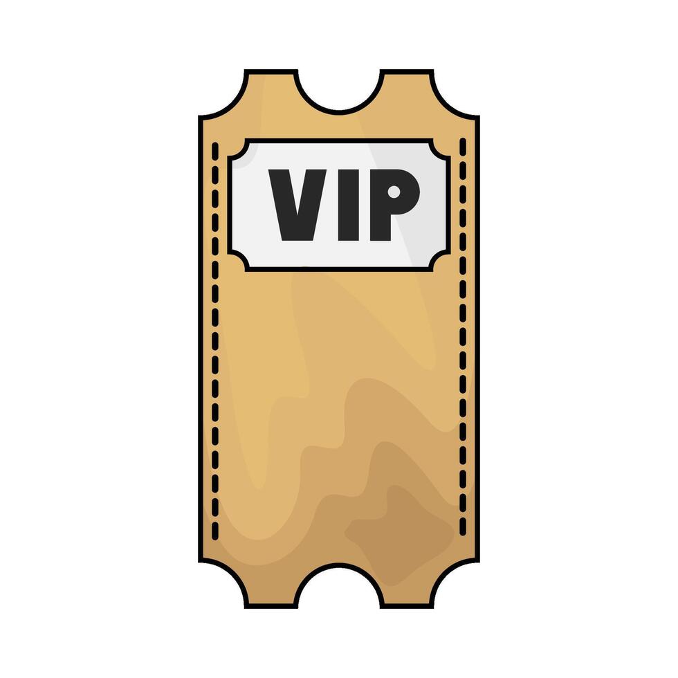 one vip ticket vector