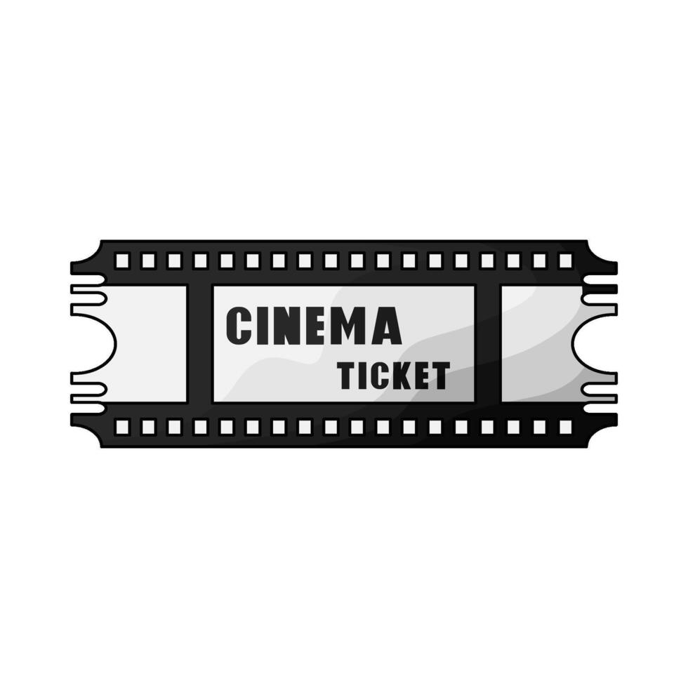a cinema ticket vector