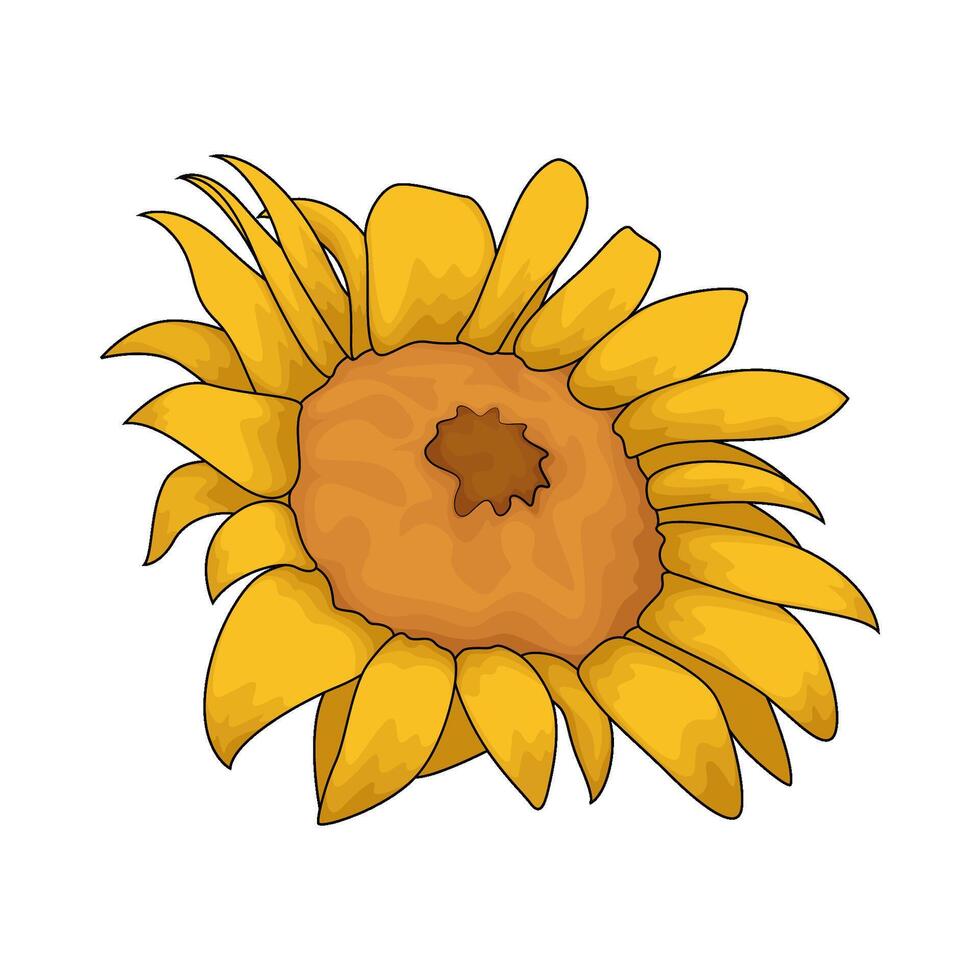 illustration of The Sunflowers are Blooming vector