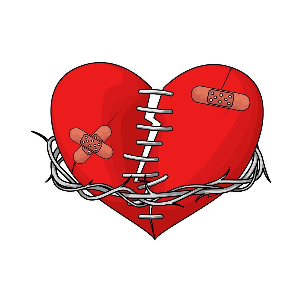 Heart Entangled illustration vector