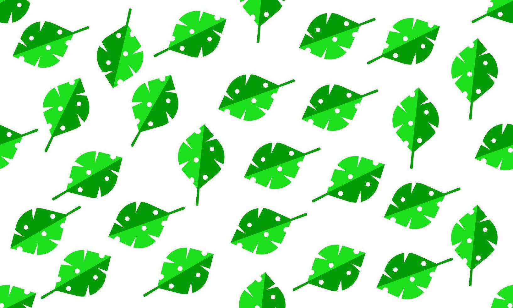 Seamless pattern of bright leaves on a white background vector