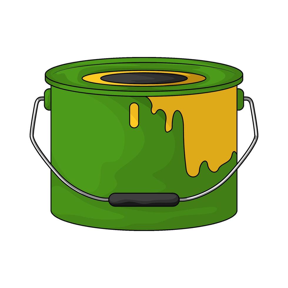illustration of a paint bucket vector