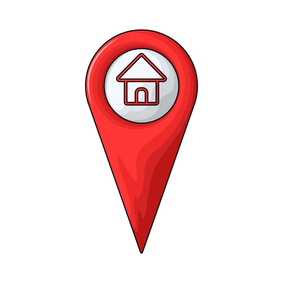 home location point illustration vector