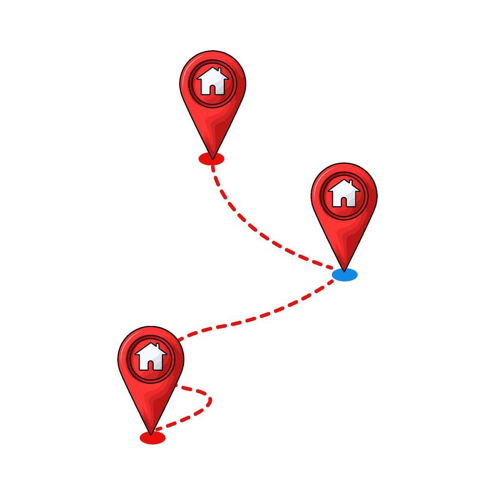 route and location vector