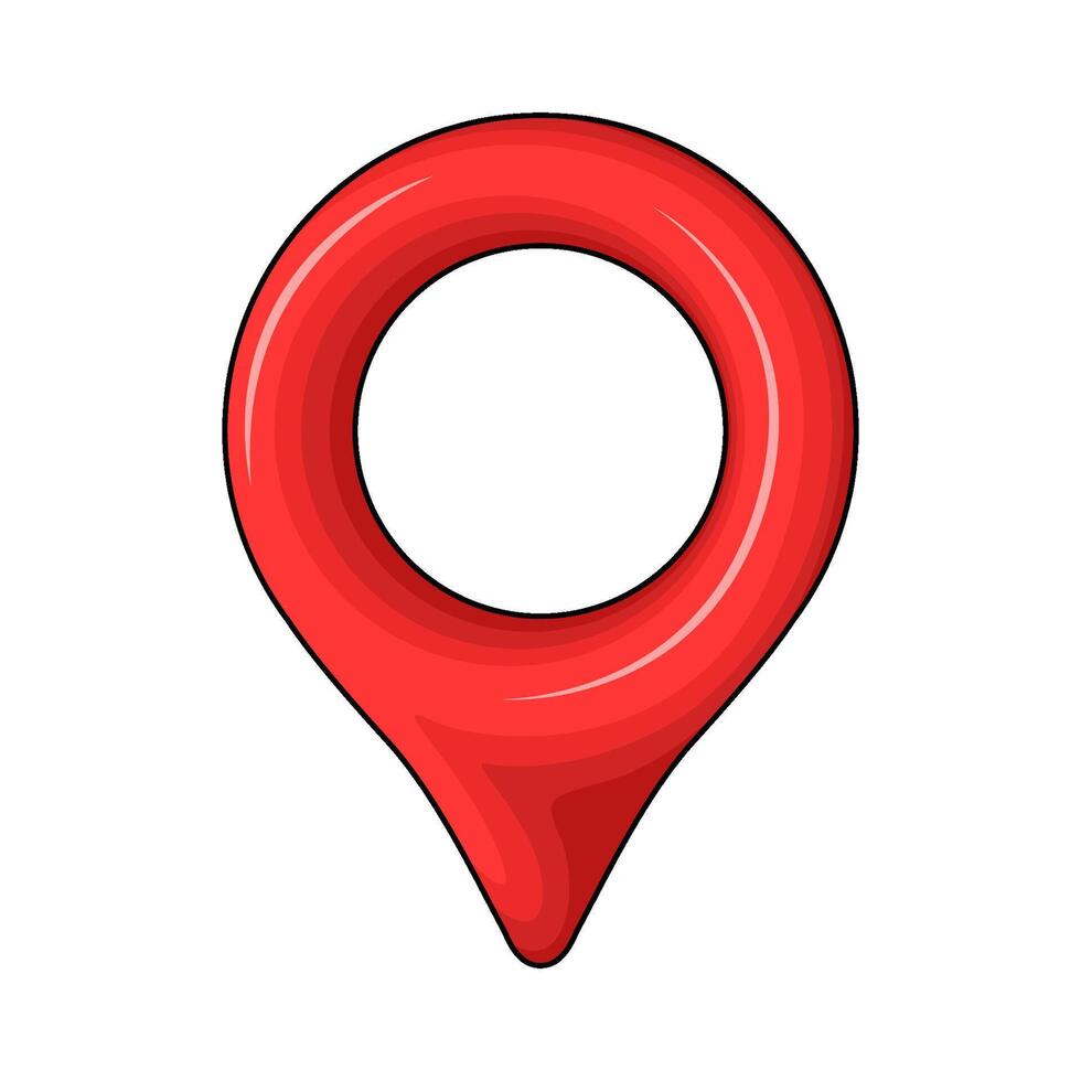 illustration of location point vector