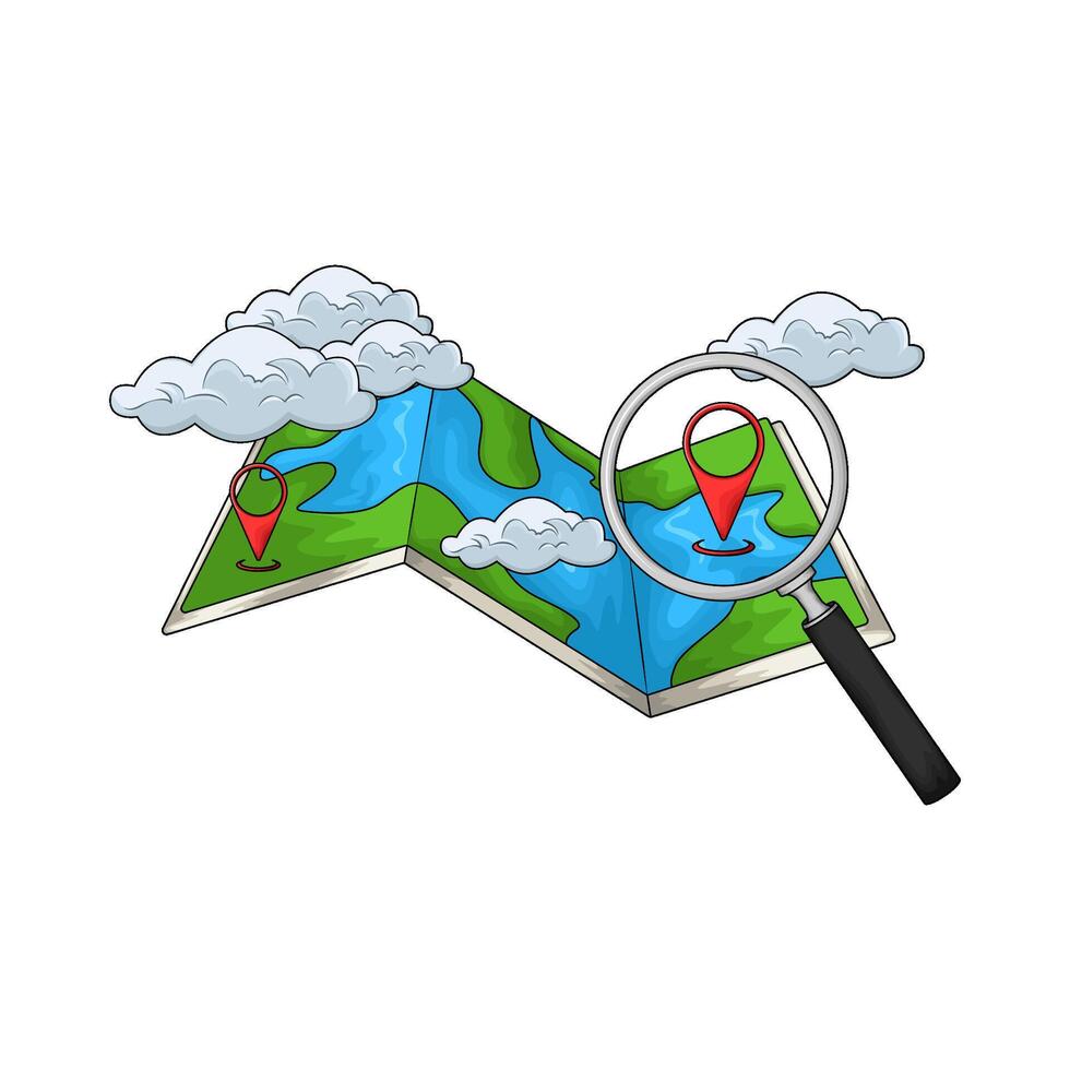 search location on map vector
