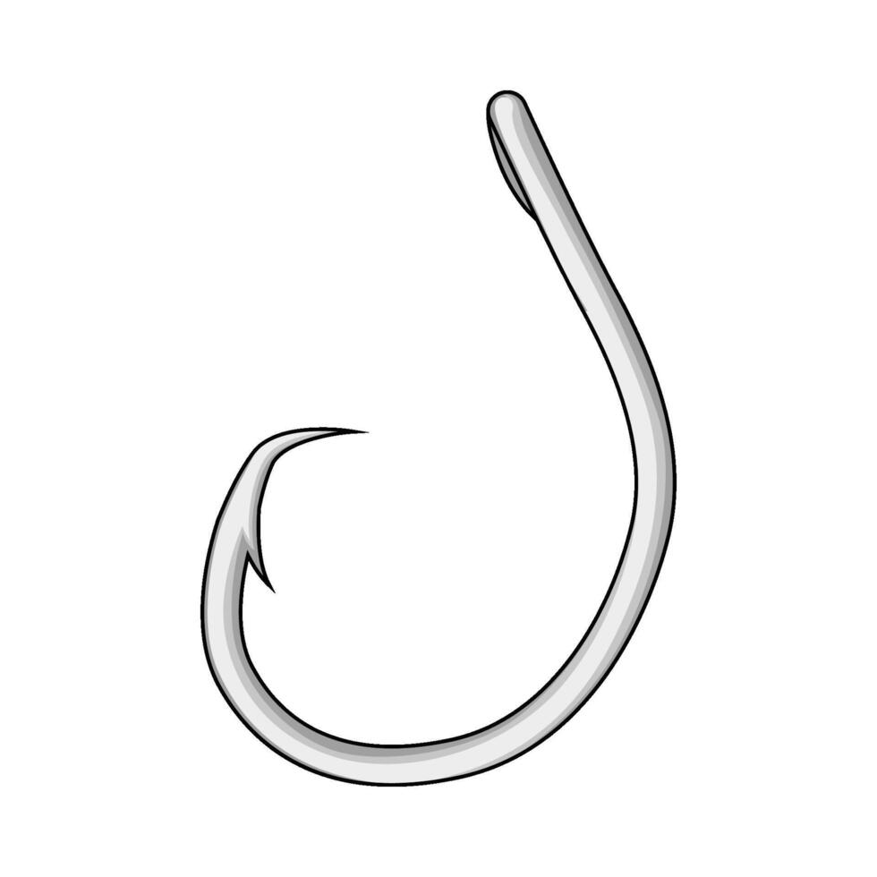 fishing hooks illustration vector