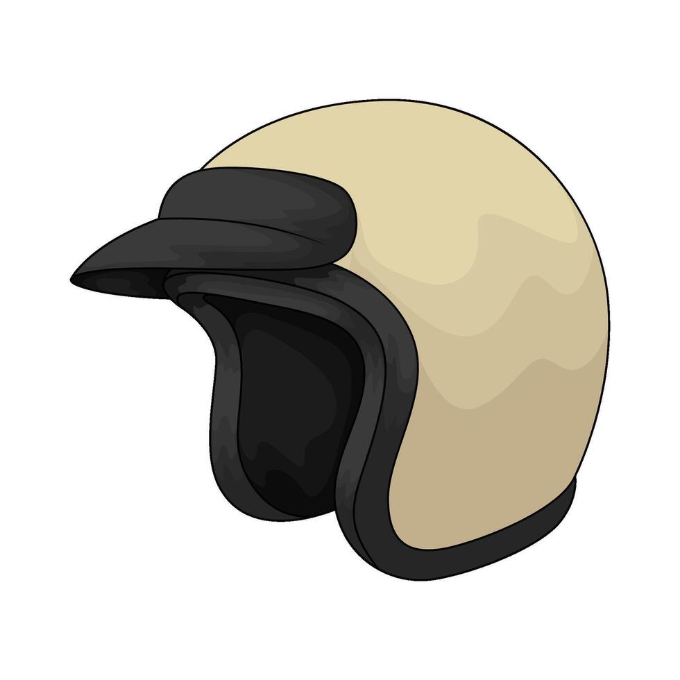 helmet without visor vector
