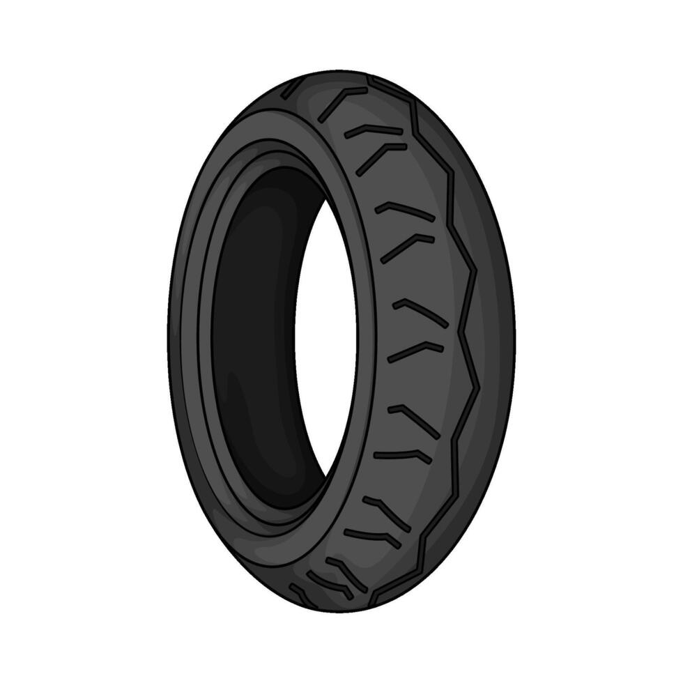 Car tyres illustration vector