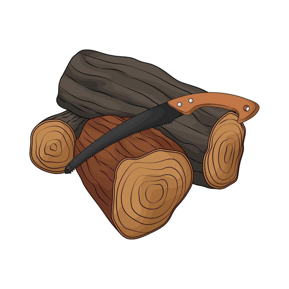 saw cut woods vector