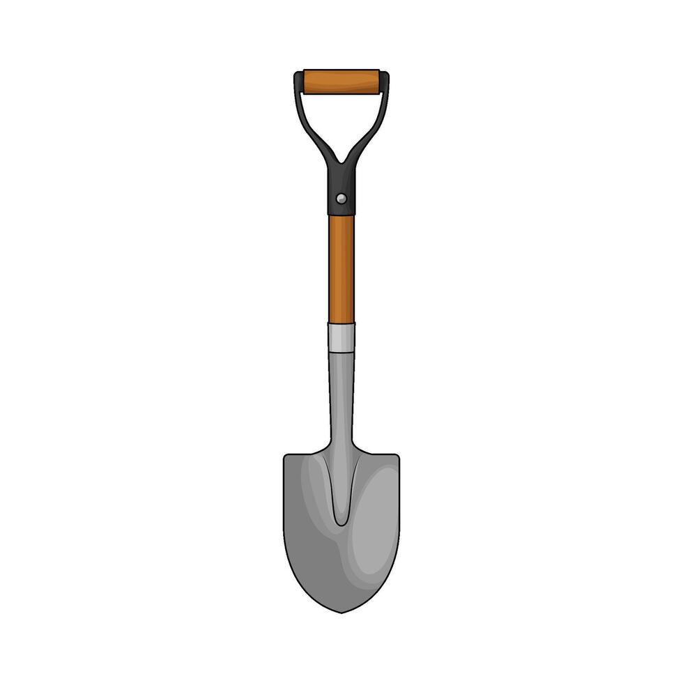 illustration of iron shovel vector