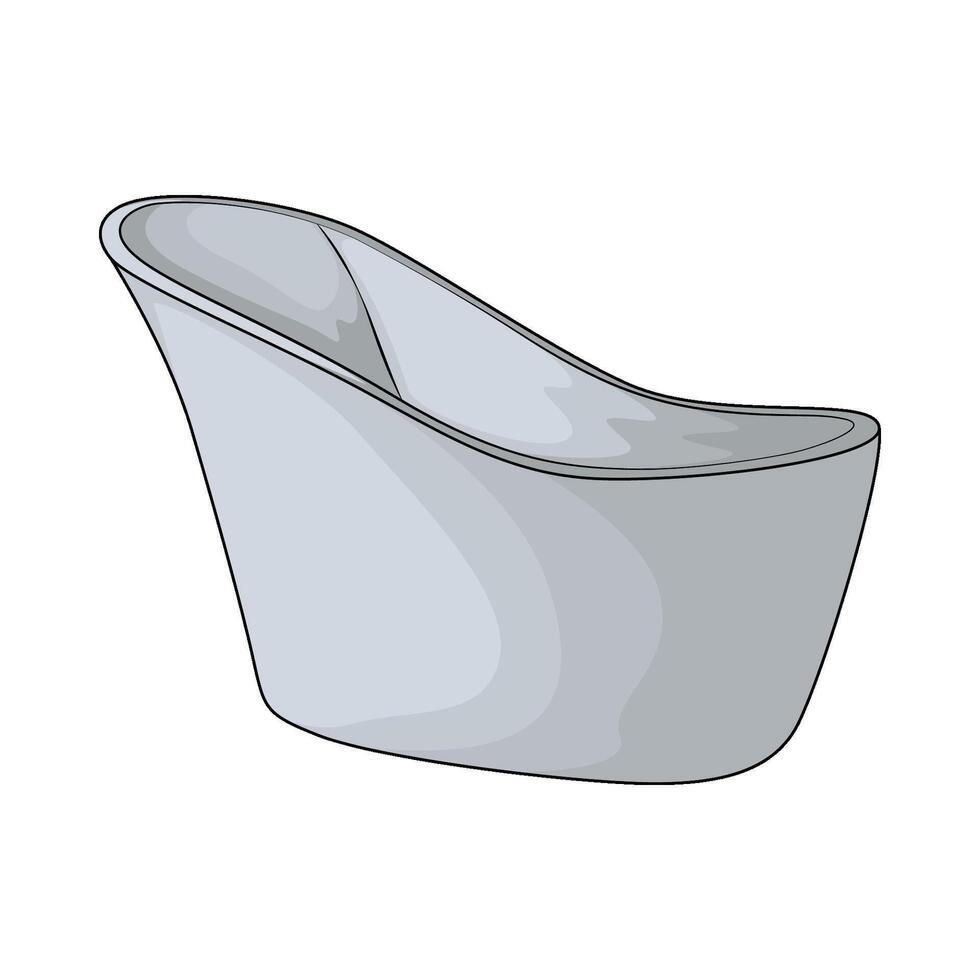 illustration of Unique Luxury Bathtub vector