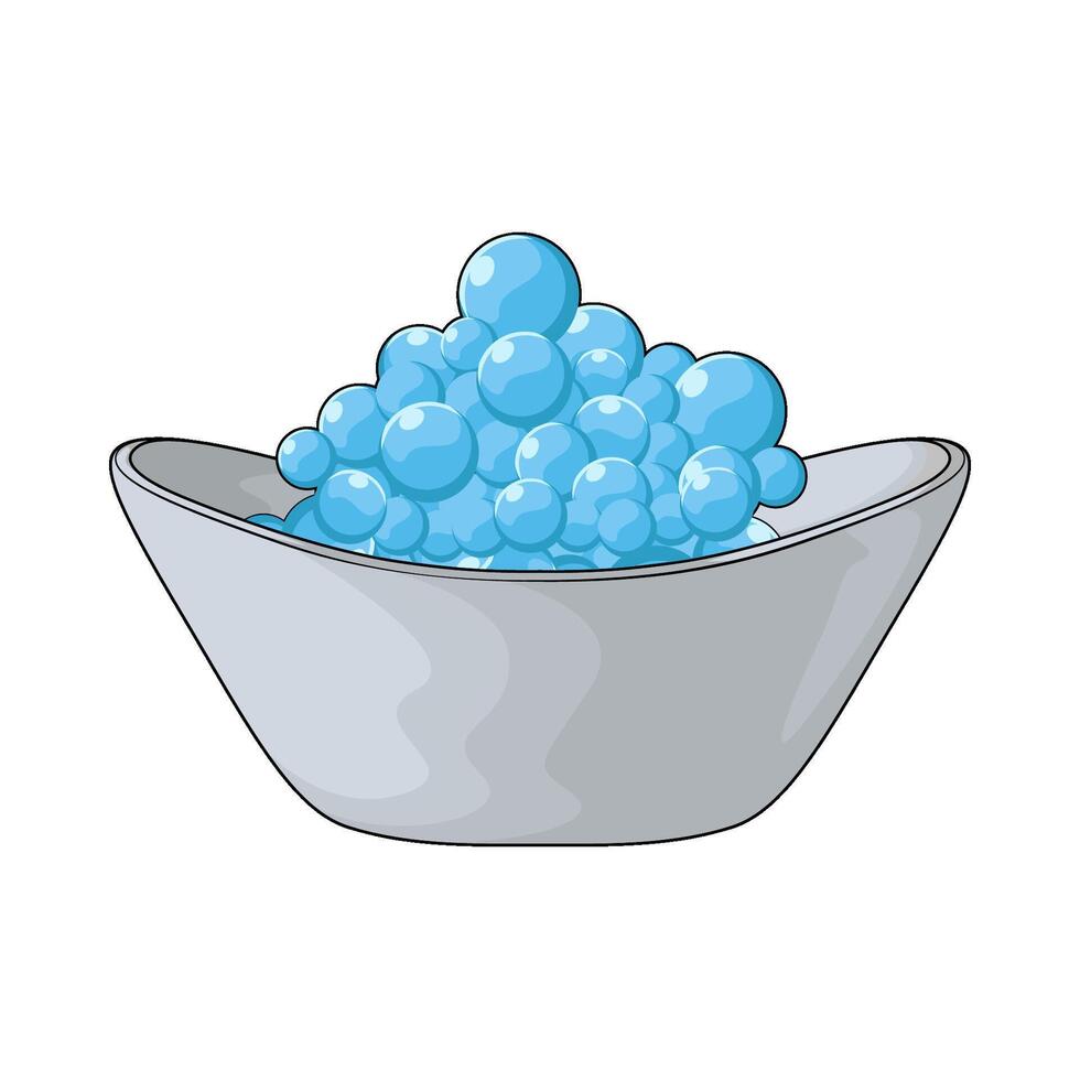 illustration of bubbles in the bathtub vector