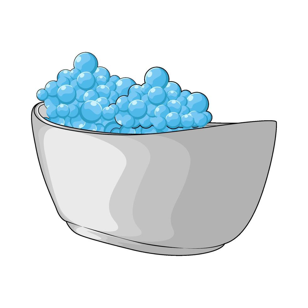 bubbles in the bathtub illustration vector