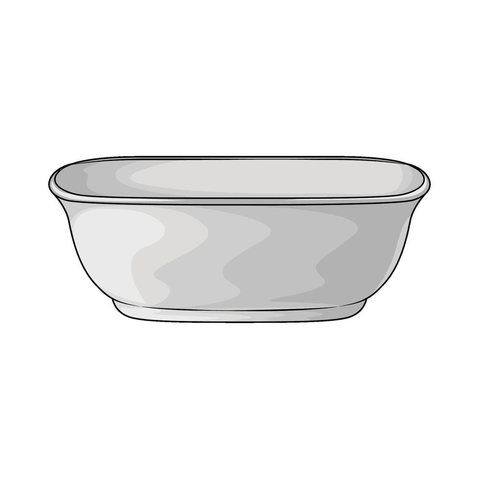 illustration of Unique Bathtub vector