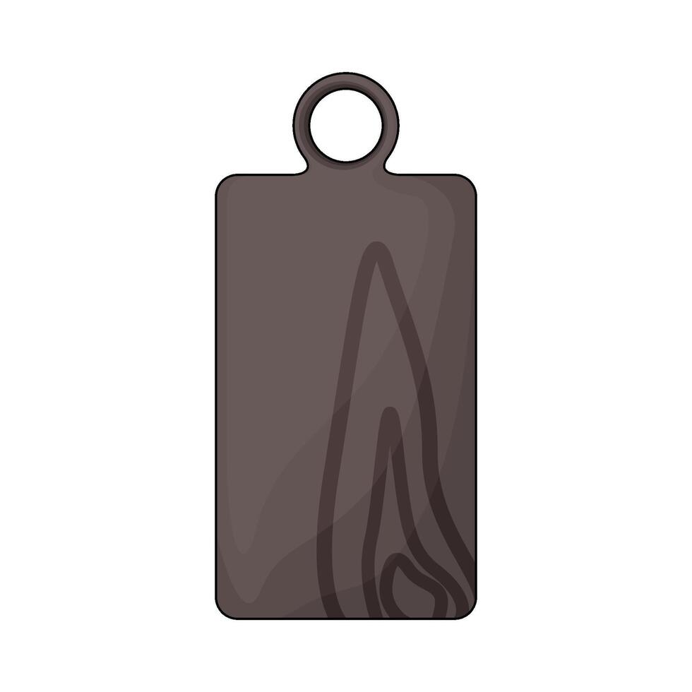 simple wooden cutting board vector