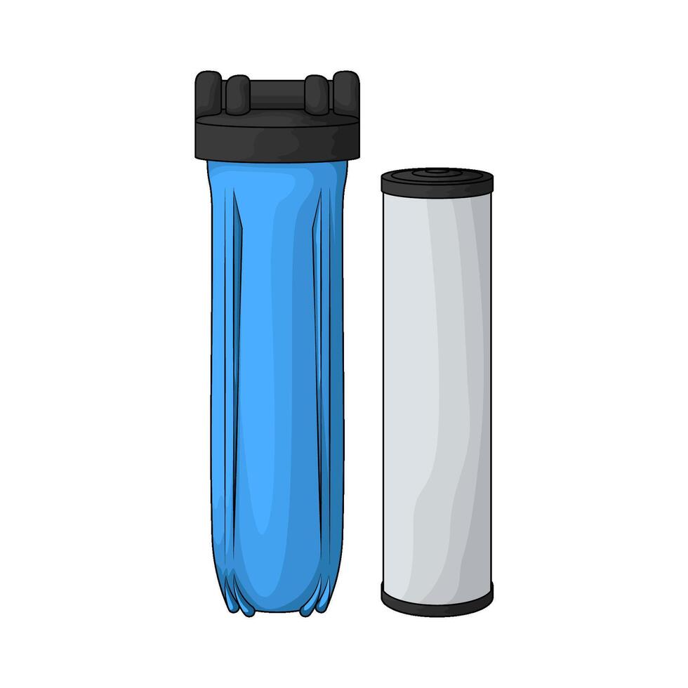 Portable Water Filter illustration vector