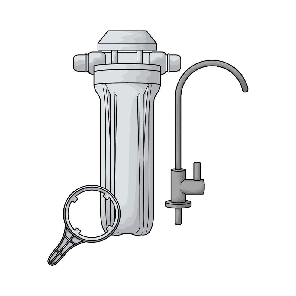 Water Filtering Systems illustration vector