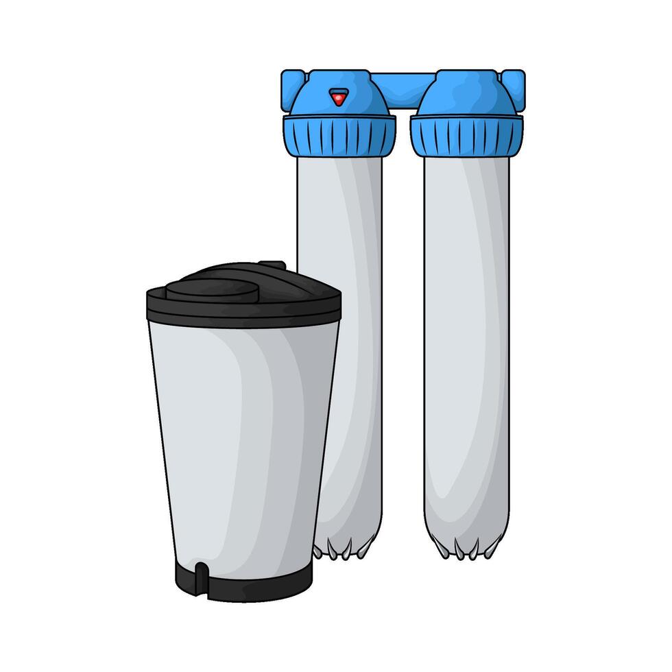 illustration of Water Filtering Systems vector