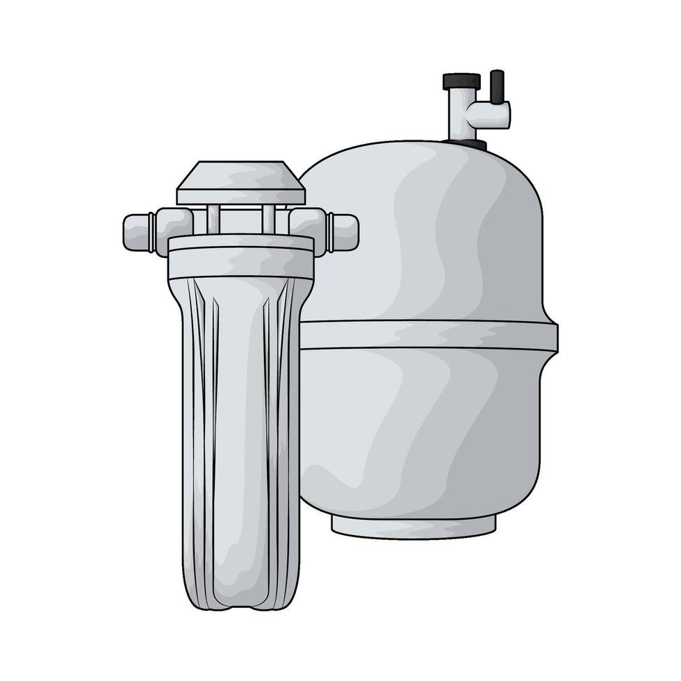 illustration of house water filter vector