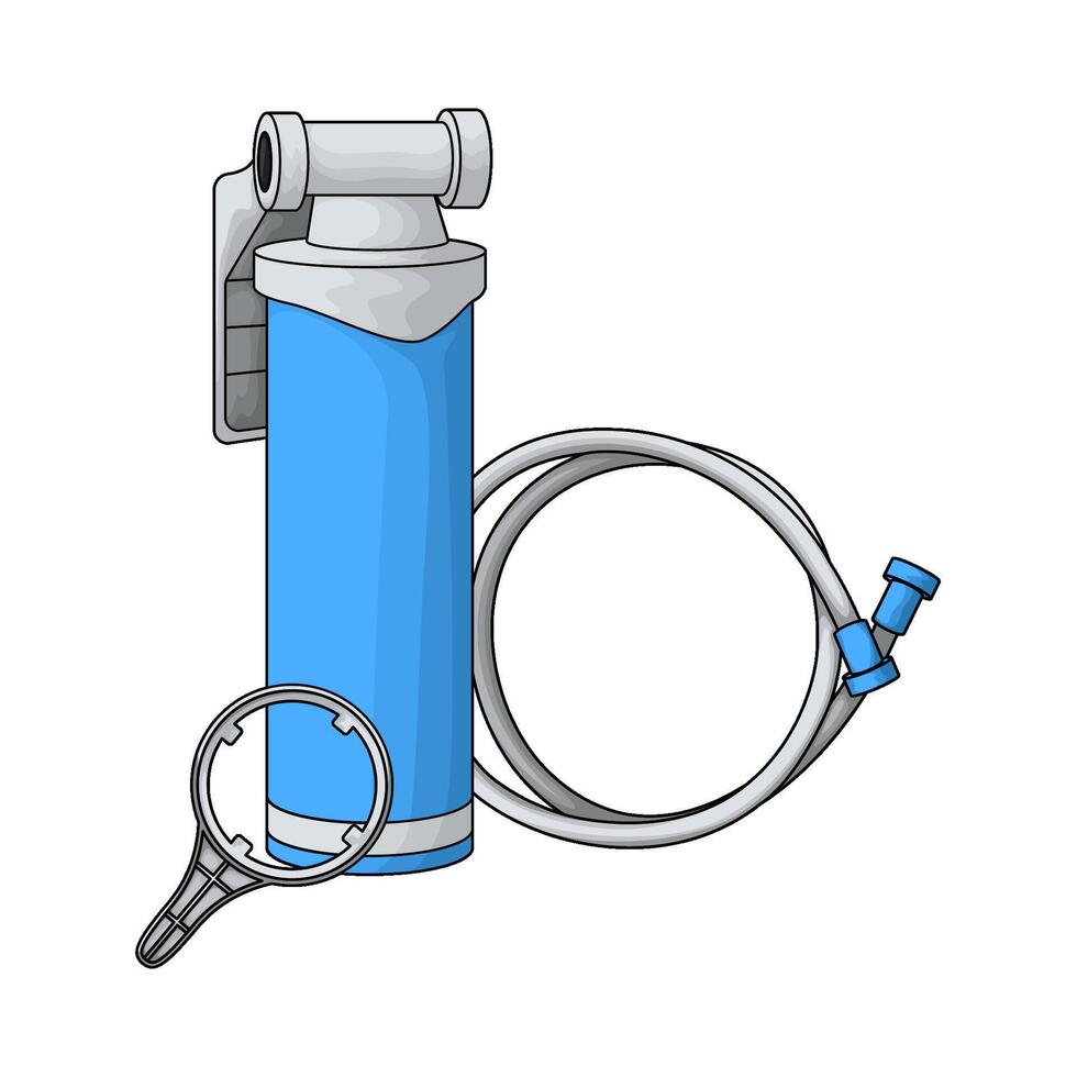 Home Water Filtering system illustration vector