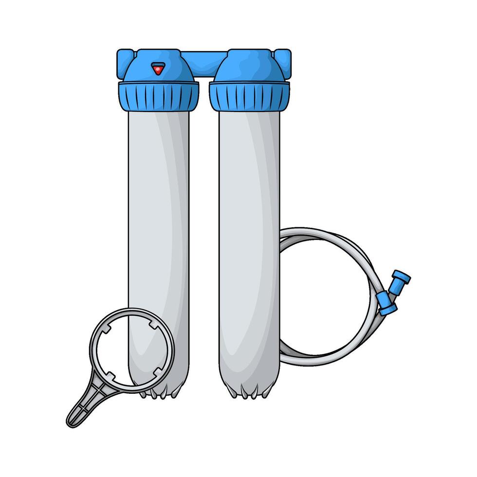 illustration of Home Water Filtering system vector
