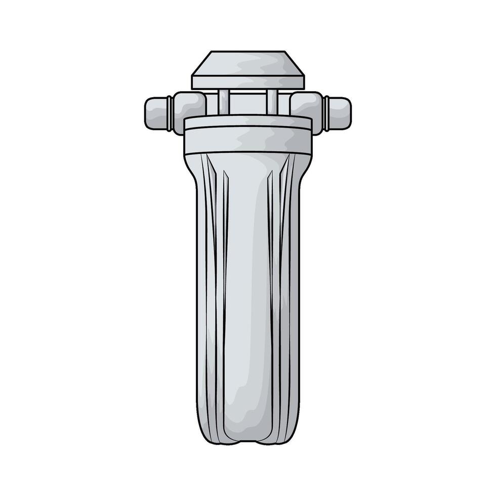 house water filter system illustration vector