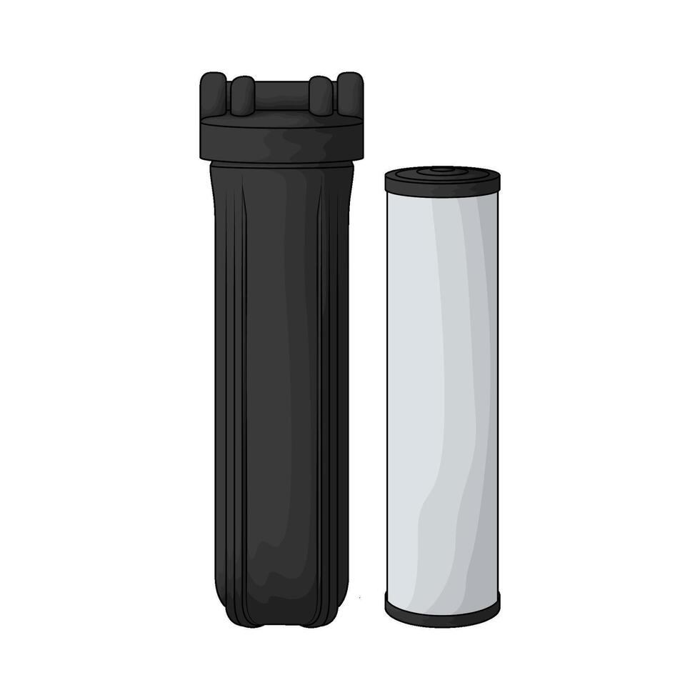 illustration of house water filtering vector