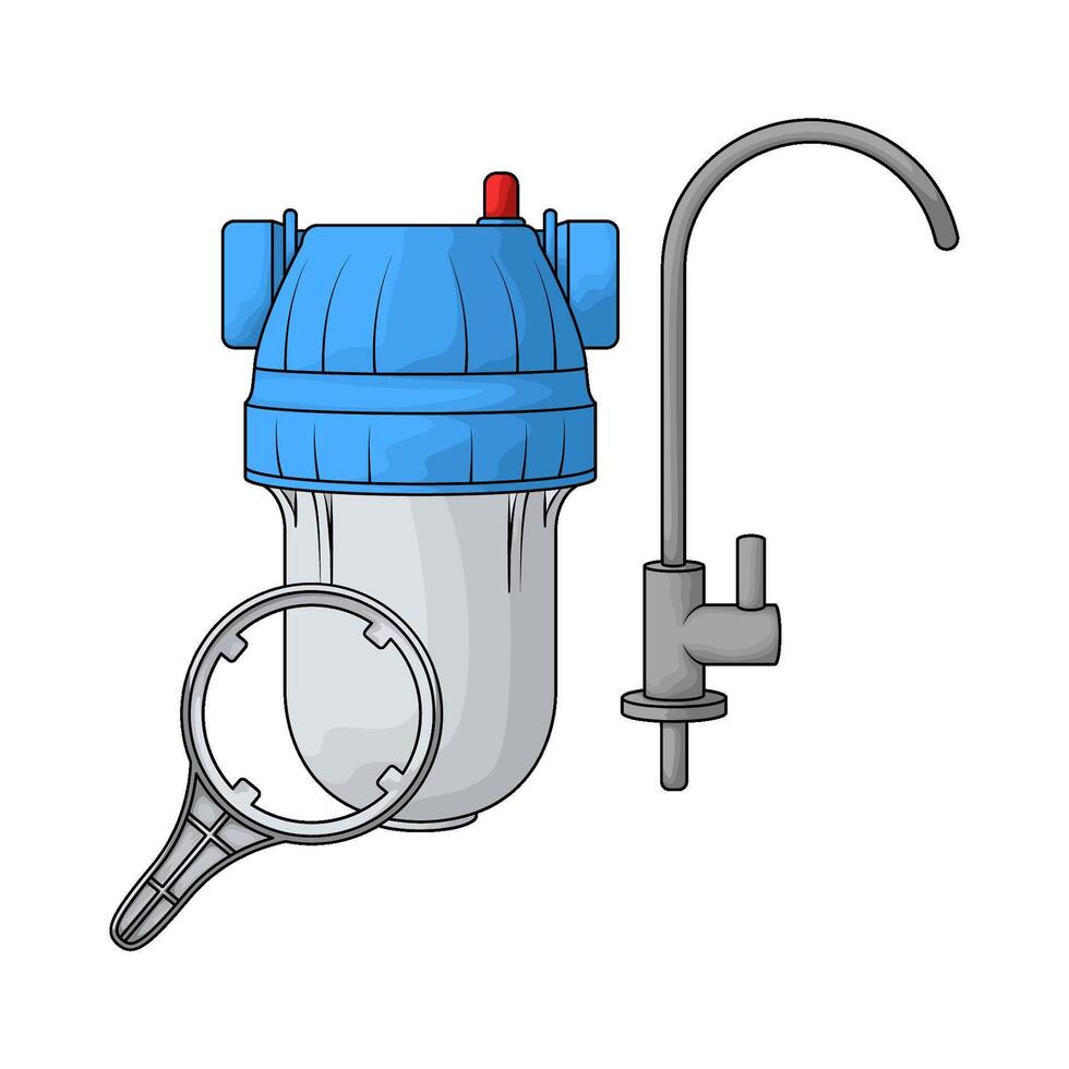 illustration of Home Water Filtering vector