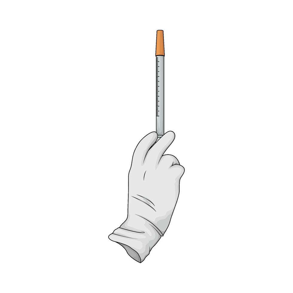 Hand Holding injection vector