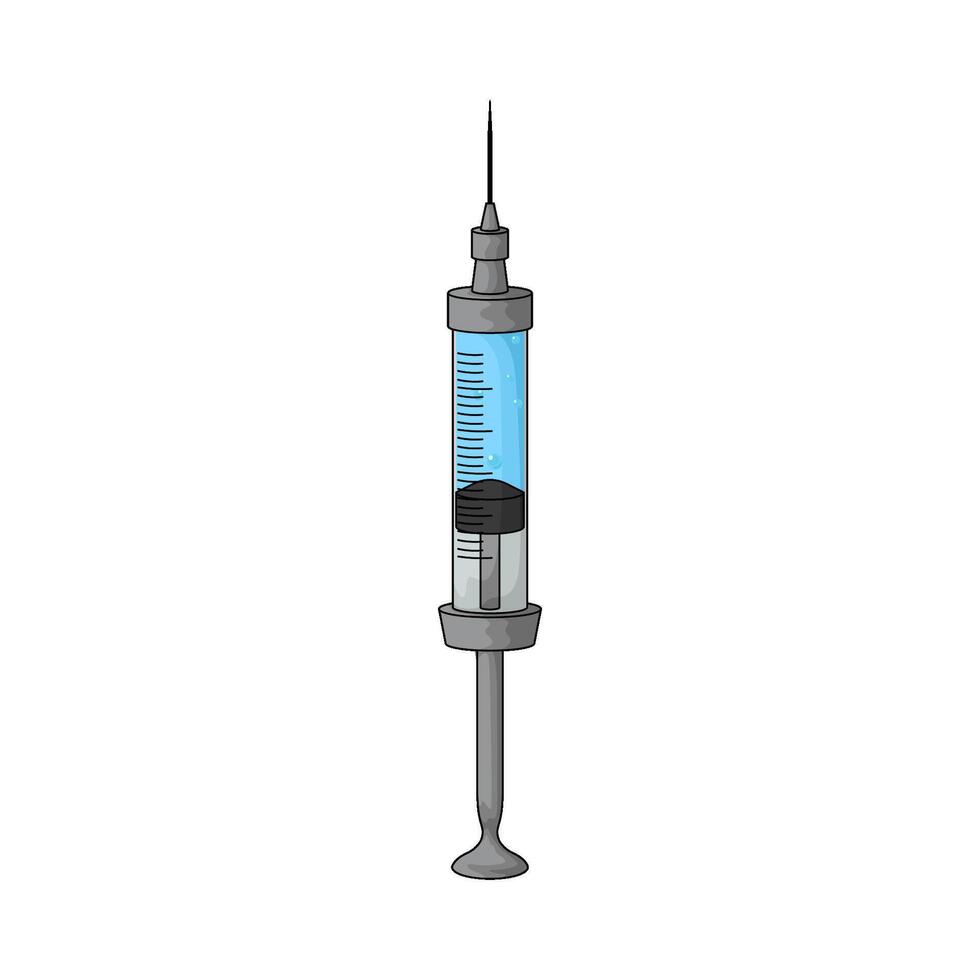 vaccine injection illustration vector