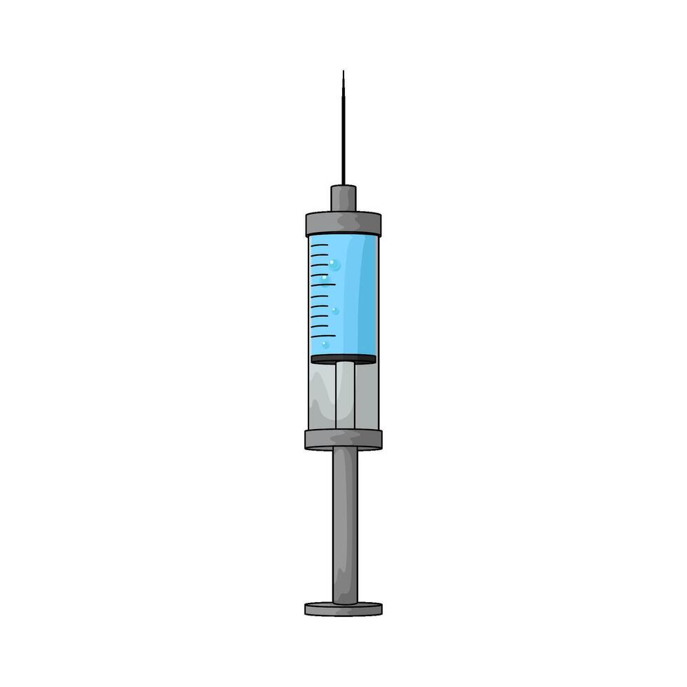 illustration of vaccine injection vector