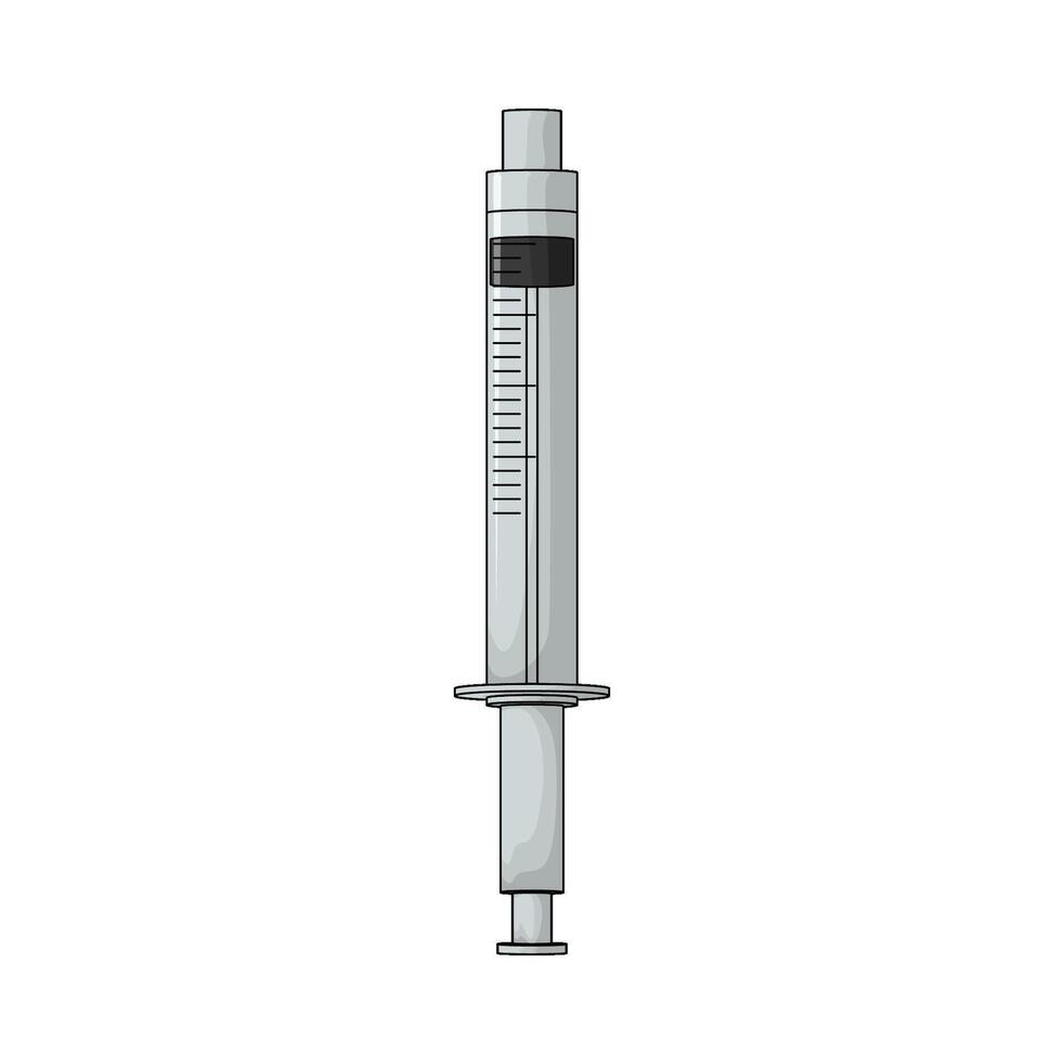 illustration of a vaccination syringe vector