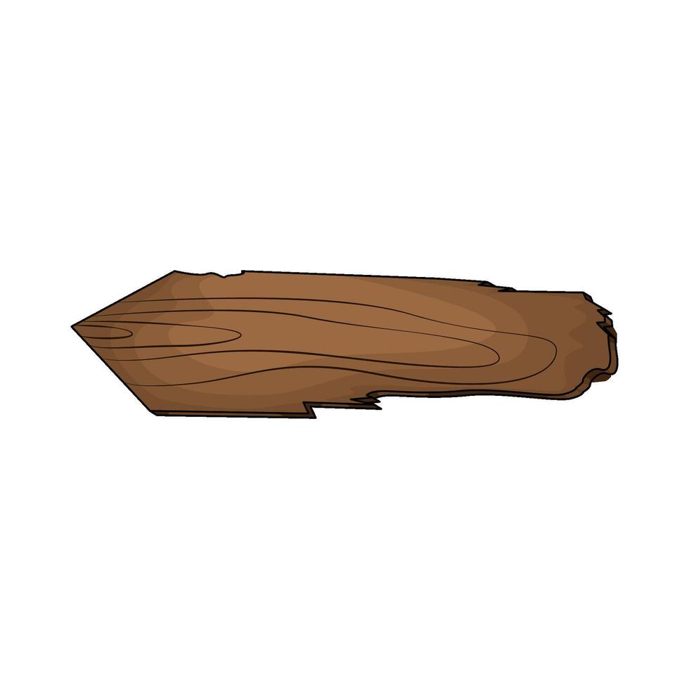 old wood plank vector
