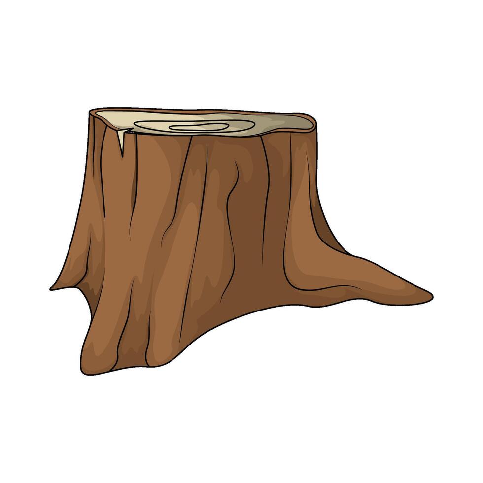 illustration of tree trunks vector
