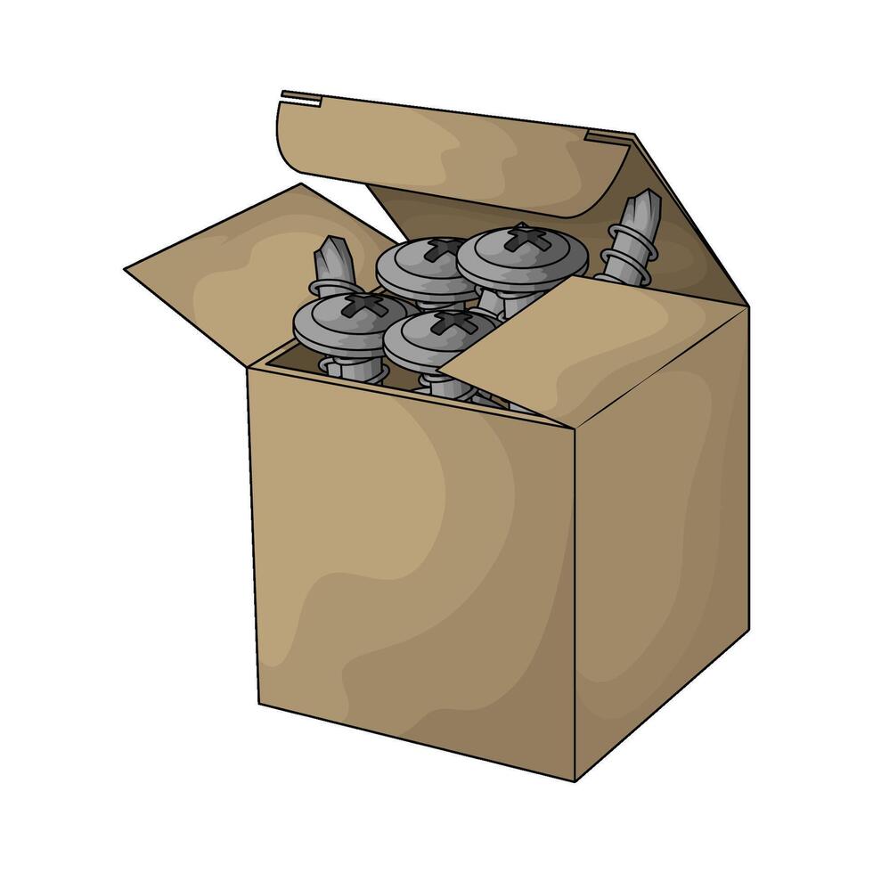 screw in box vector