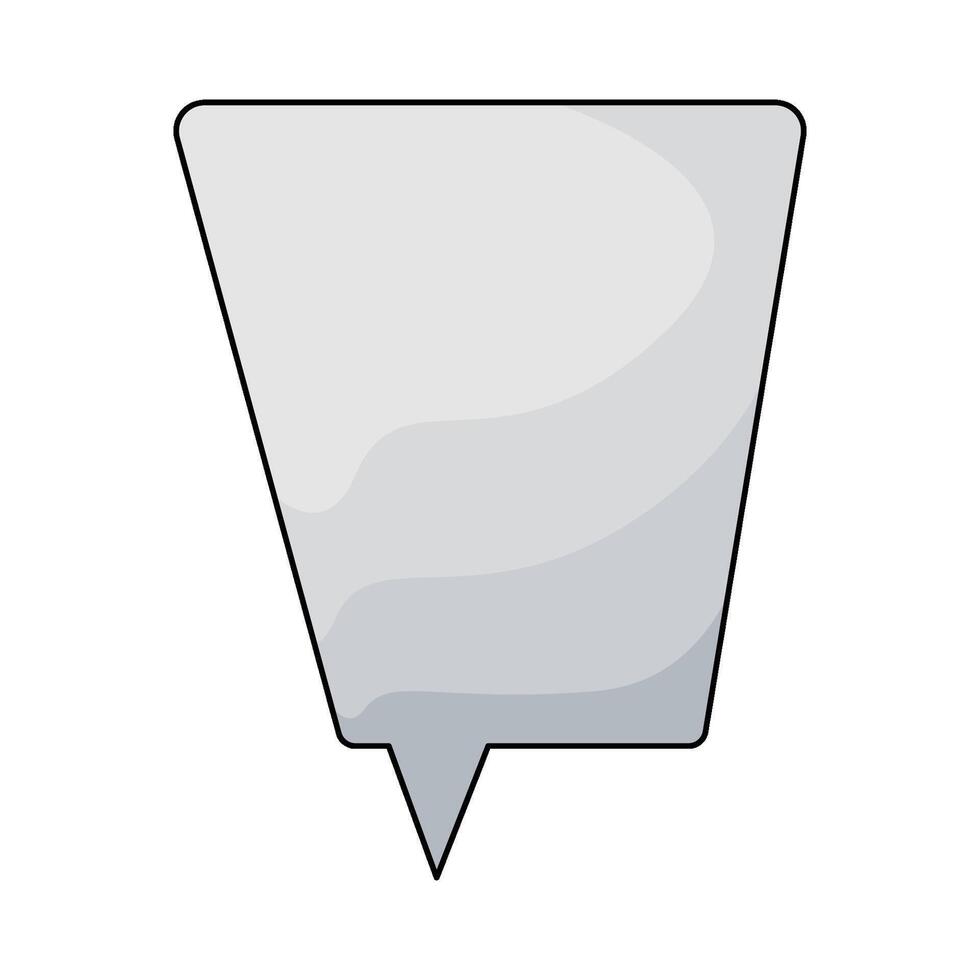 illustration of empty chat text box vector