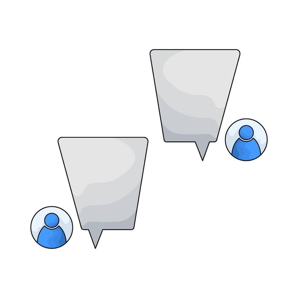 illustration of Chat Dialog Box vector