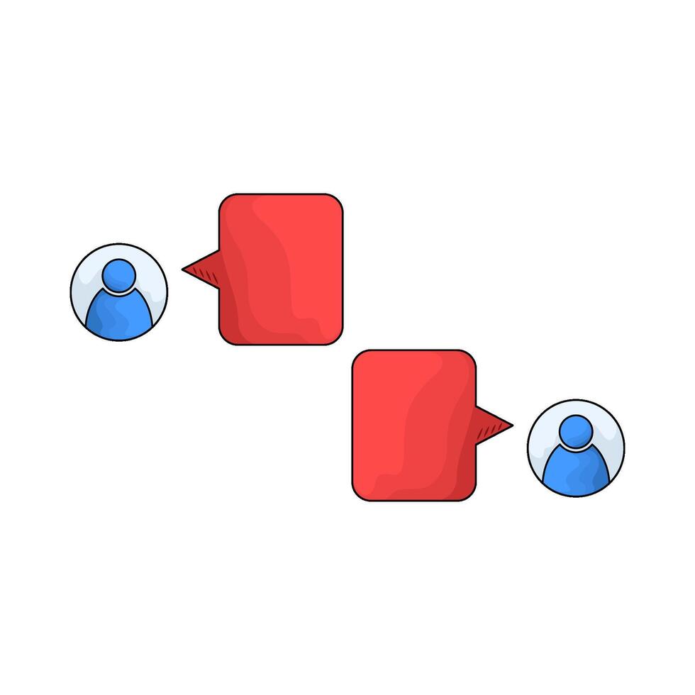illustration of dialogue box vector
