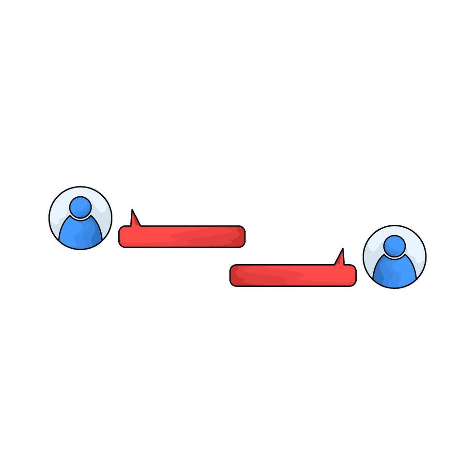 illustration of dialog box vector