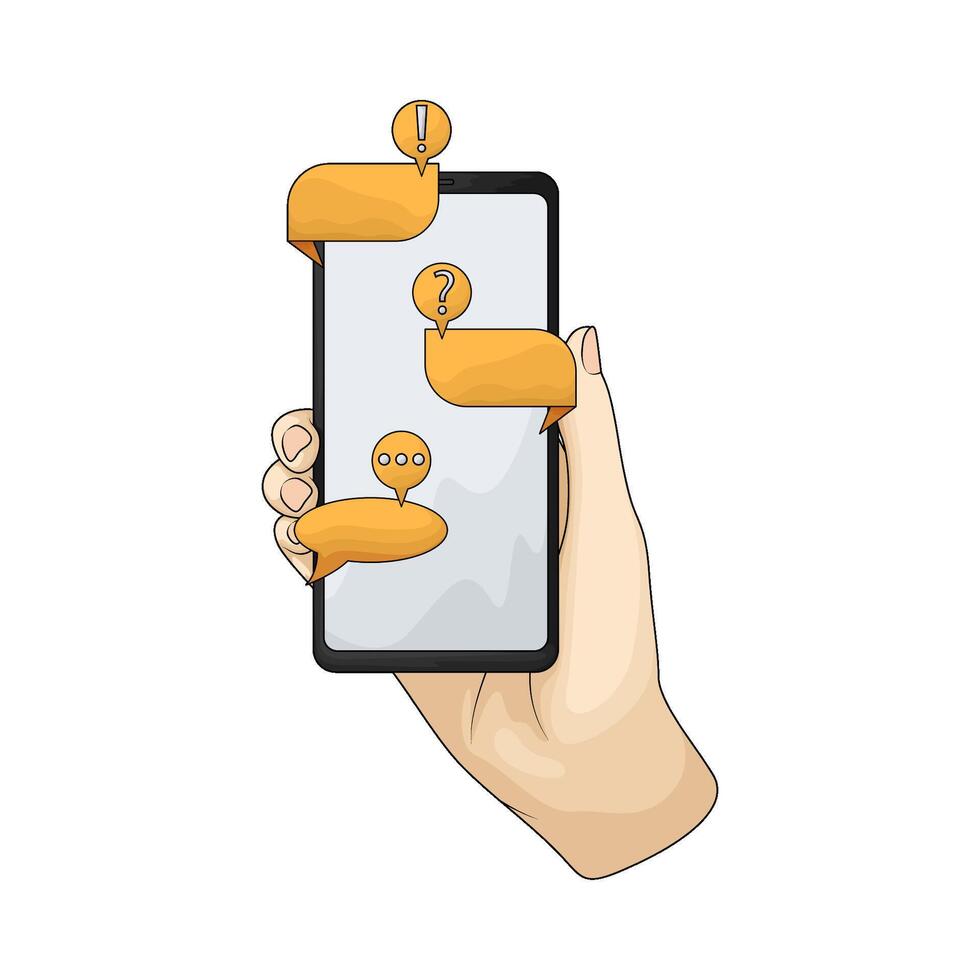 Chat Mobile illustration vector