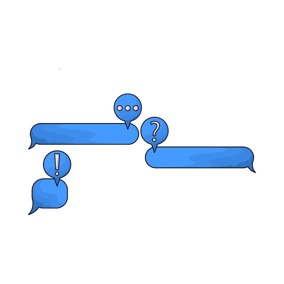 speech bubble conversation box illustration vector