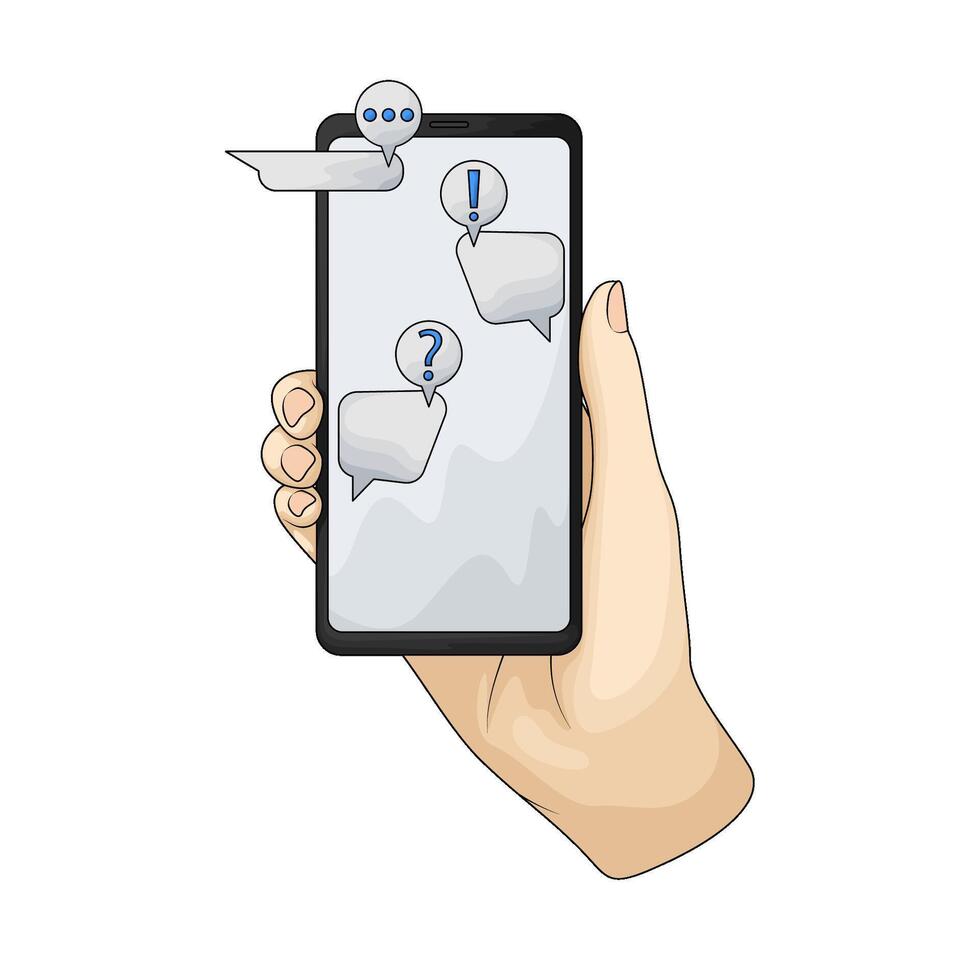 illustration of Online chat window vector