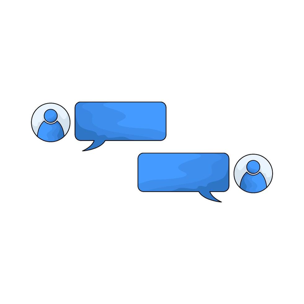 illustration of Message bubble chat vector