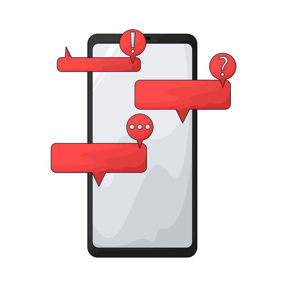 illustration of Chat Mobile vector