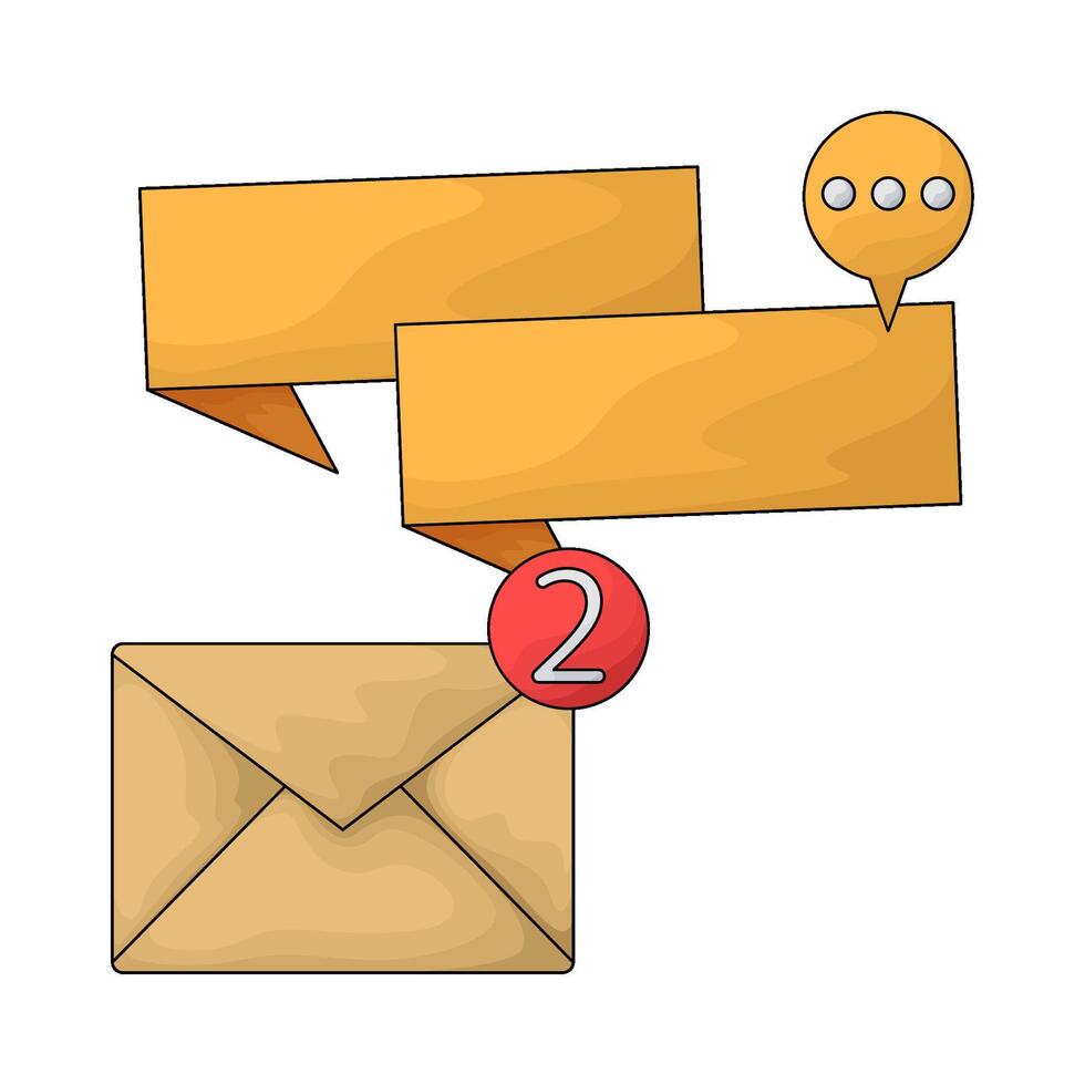 illustration of two new message vector