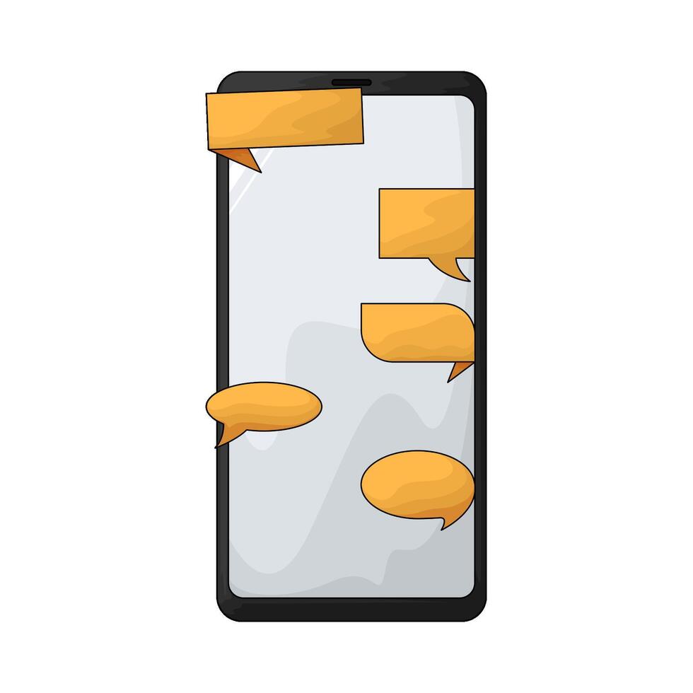 online conversation box illustration vector