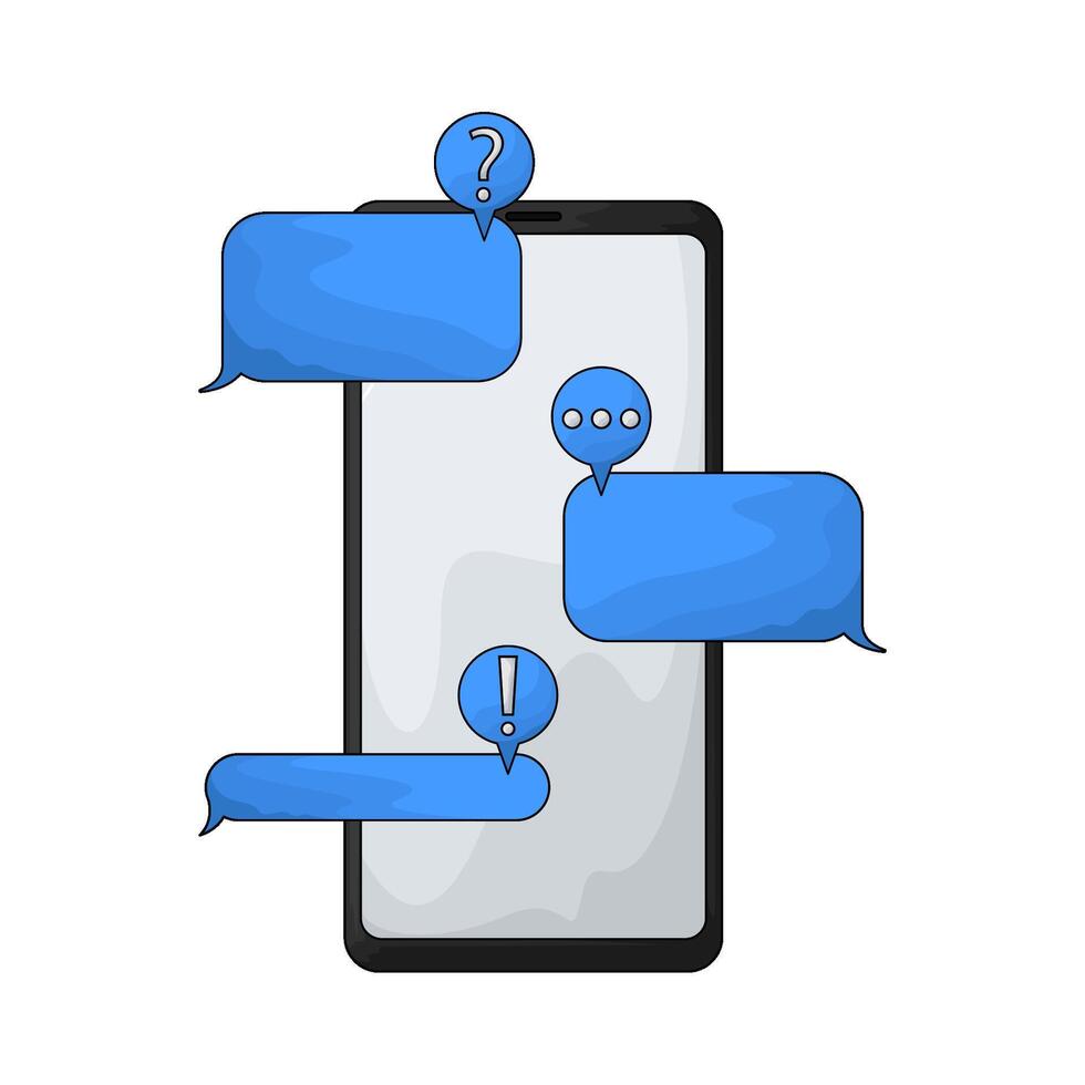 Message bubble chat illustration vector